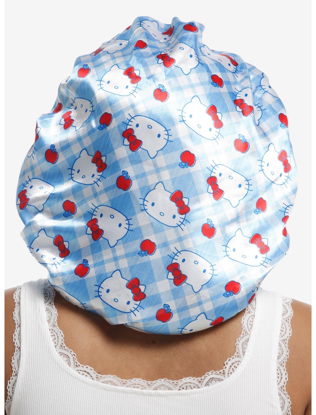 Hello Kitty Blue Plaid Reversible Bonnet - US 2954
