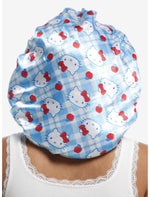 Hello Kitty Blue Plaid Reversible Bonnet - US 2954