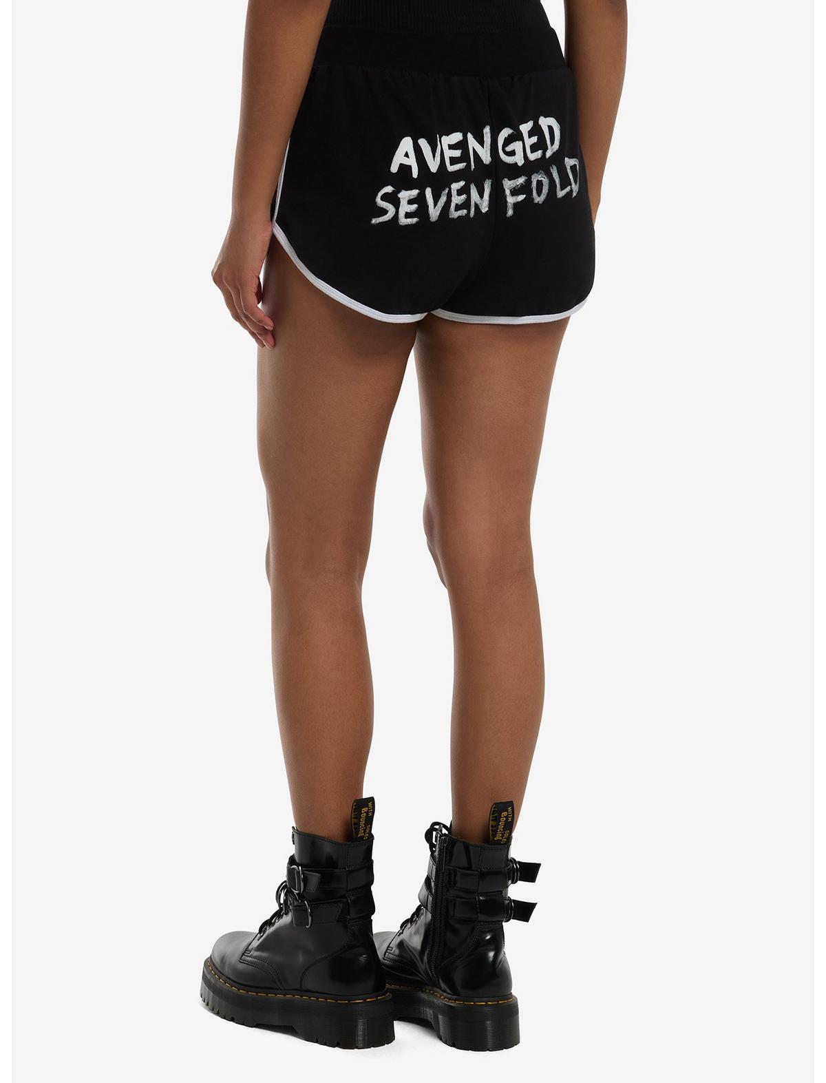 Avenged Sevenfold Deathbat Girls Soft Shorts - US 9583