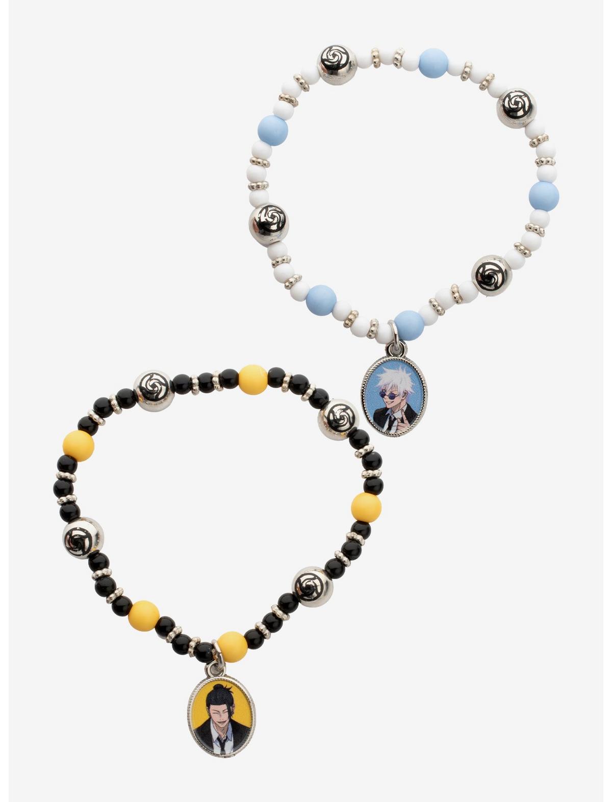 Jujutsu Kaisen Gojo & Geto Portrait Best Friend Bead Bracelet Set - US 0366