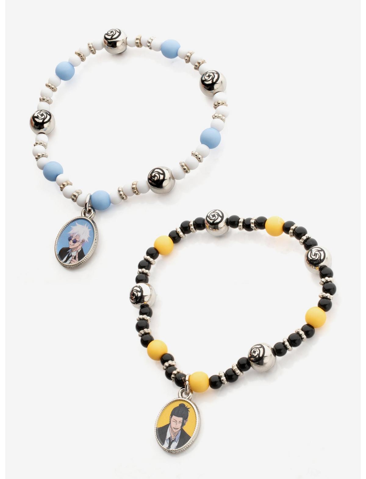 Jujutsu Kaisen Gojo & Geto Portrait Best Friend Bead Bracelet Set - US 0366