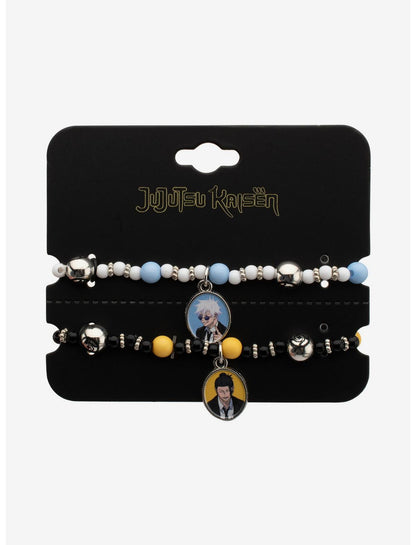 Jujutsu Kaisen Gojo & Geto Portrait Best Friend Bead Bracelet Set - US 0366