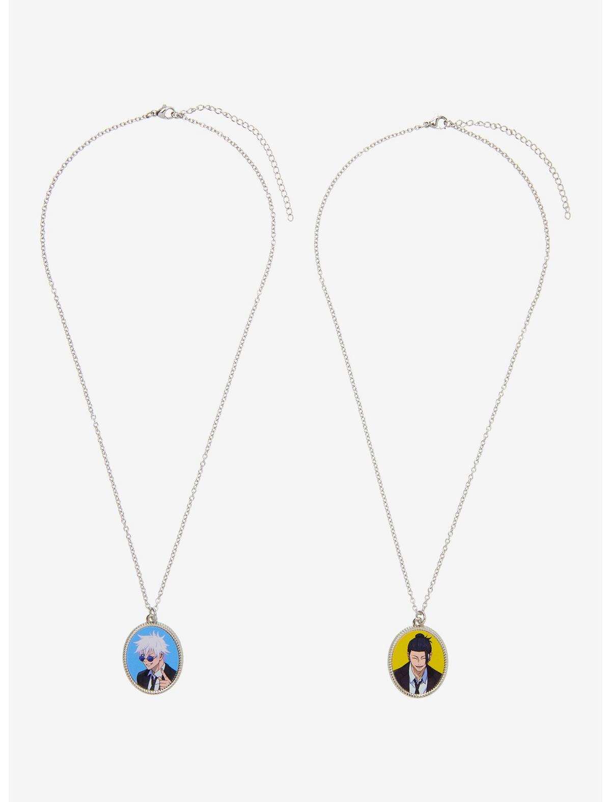 Jujutsu Kaisen Gojo & Geto Portrait Best Friend Necklace Set - US 6554