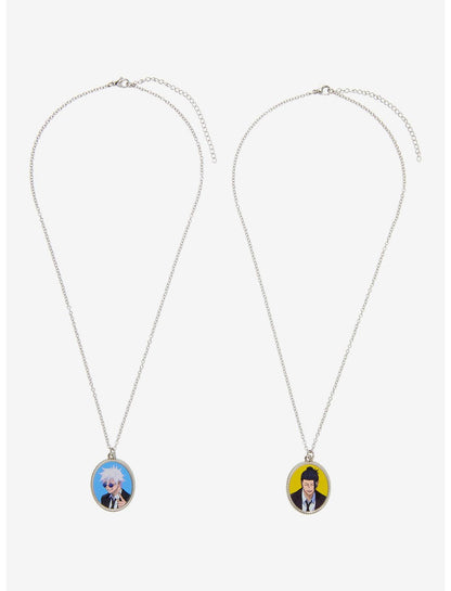 Jujutsu Kaisen Gojo & Geto Portrait Best Friend Necklace Set - US 6554
