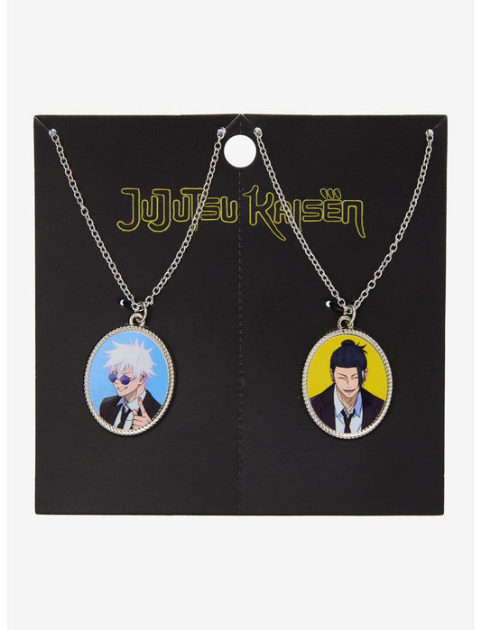 Jujutsu Kaisen Gojo & Geto Portrait Best Friend Necklace Set - US 6554