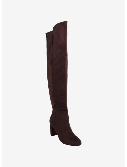 Chinese Laundry Brown Faux Suede Thigh-High Boots - US 6124