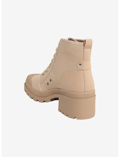 Chinese Laundry Beige Lace-Up Heel Boots - US 2969