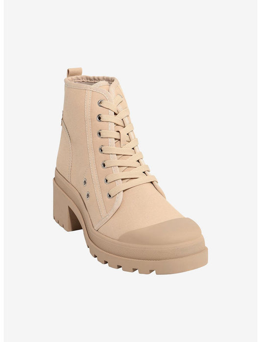 Chinese Laundry Beige Lace-Up Heel Boots - US 2969