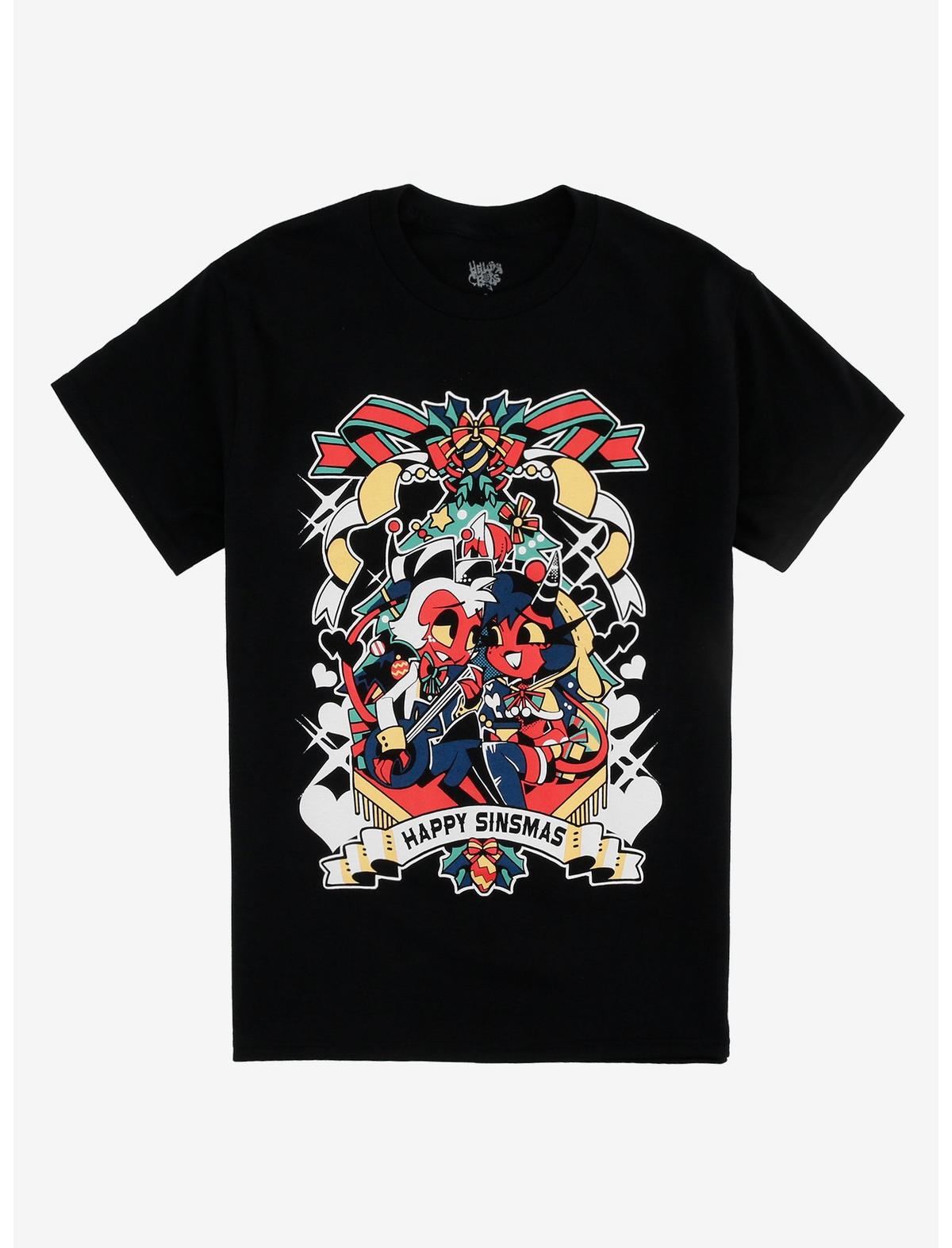 Helluva Boss Sinsmas Millie & Moxxie T-Shirt - US 6544