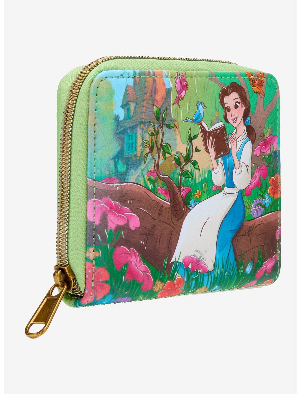 Loungefly Disney Beauty And The Beast Belle Reading Mini Zipper Wallet - US 1197