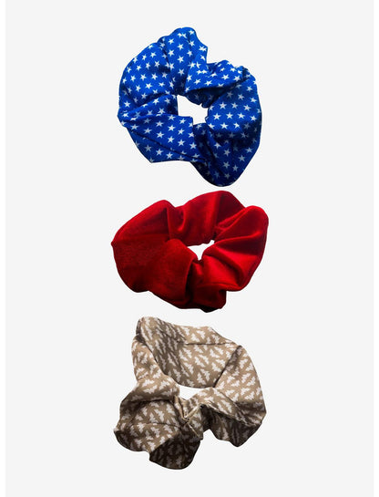 DC Comics Wonder Woman Hair Scrunchie Accessories Set (3pcs) - US 1773