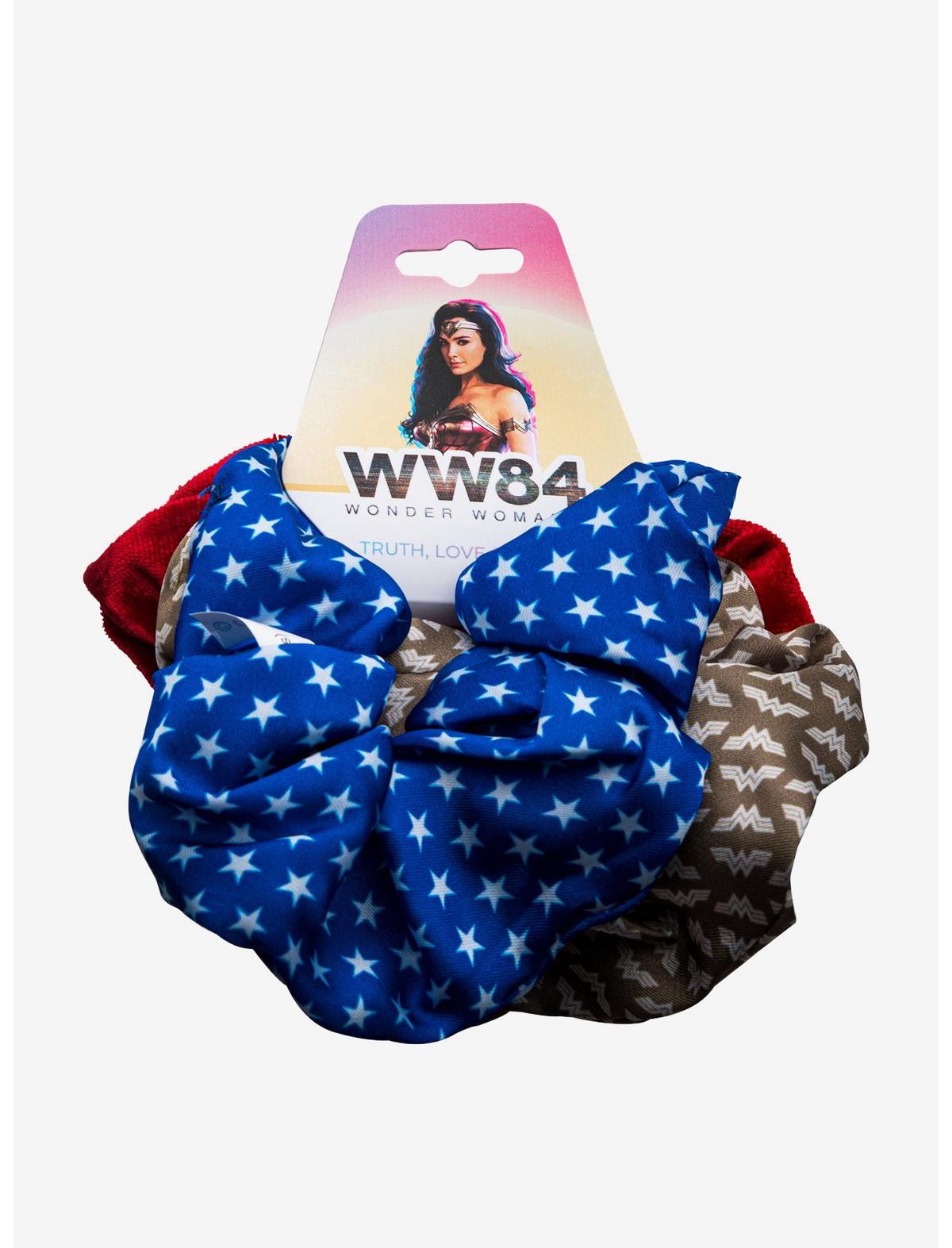 DC Comics Wonder Woman Hair Scrunchie Accessories Set (3pcs) - US 1773