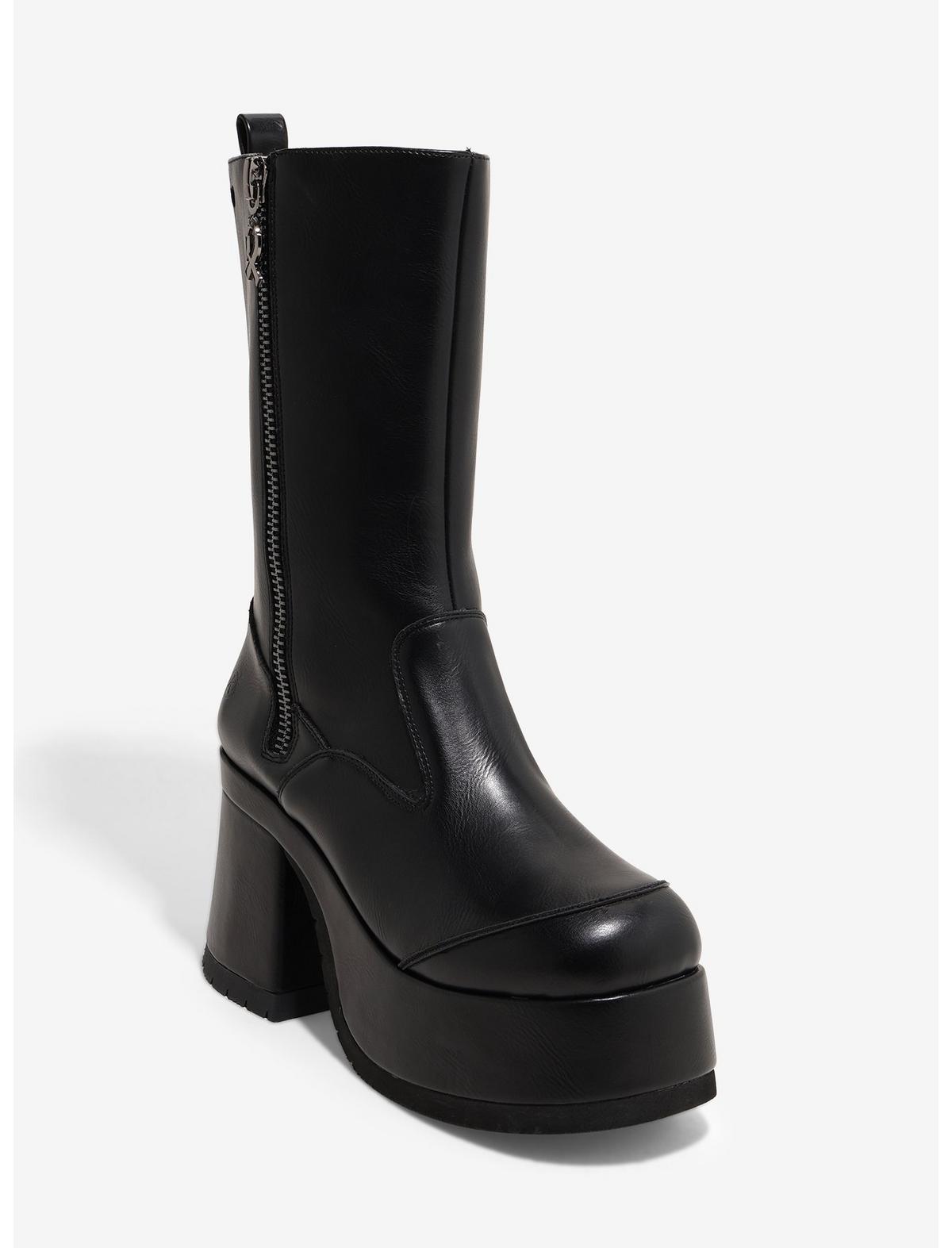Koi Black Halcyon Heel Boots - US 4127