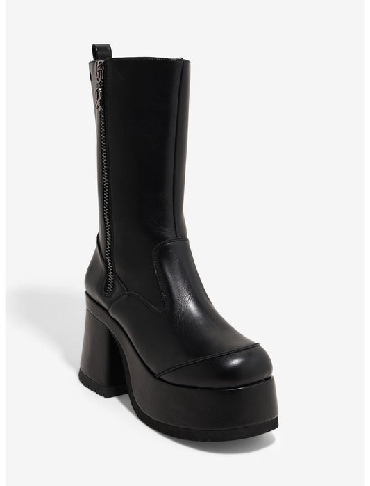 Koi Black Halcyon Heel Boots - US 4127