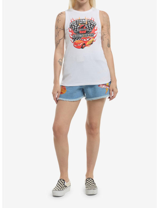 Disney Pixar Cars Lightning McQueen Racerback Girls Tank Top - US 1235