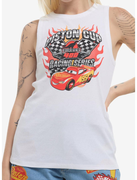 Disney Pixar Cars Lightning McQueen Racerback Girls Tank Top - US 1235