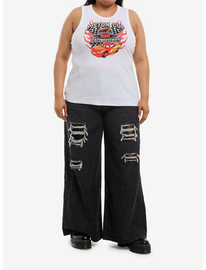 Disney Pixar Cars Lightning McQueen Racerback Girls Tank Top Plus Size - US 1264