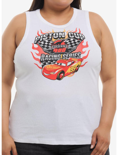 Disney Pixar Cars Lightning McQueen Racerback Girls Tank Top Plus Size - US 1264