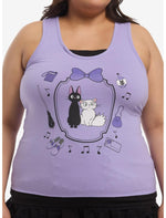 Her Universe Studio Ghibli® Kiki's Delivery Service Cats Layered Girls Tank Top Plus Size - US 6623