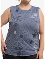 Coraline Spiderweb Girls Muscle Tank Top With Bralette Plus Size - US 9321