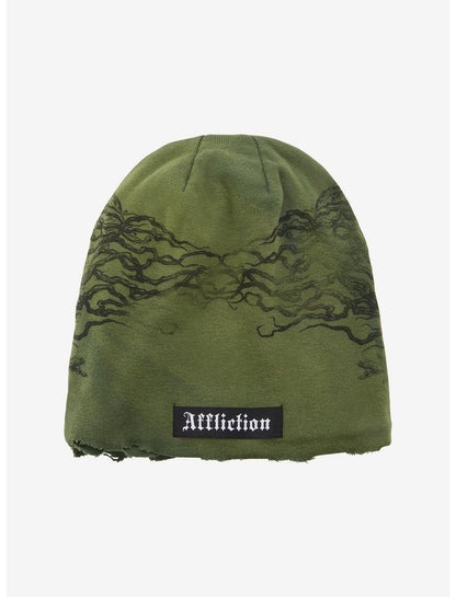 Affliction Skull Destructed Reversible Beanie - US 9622