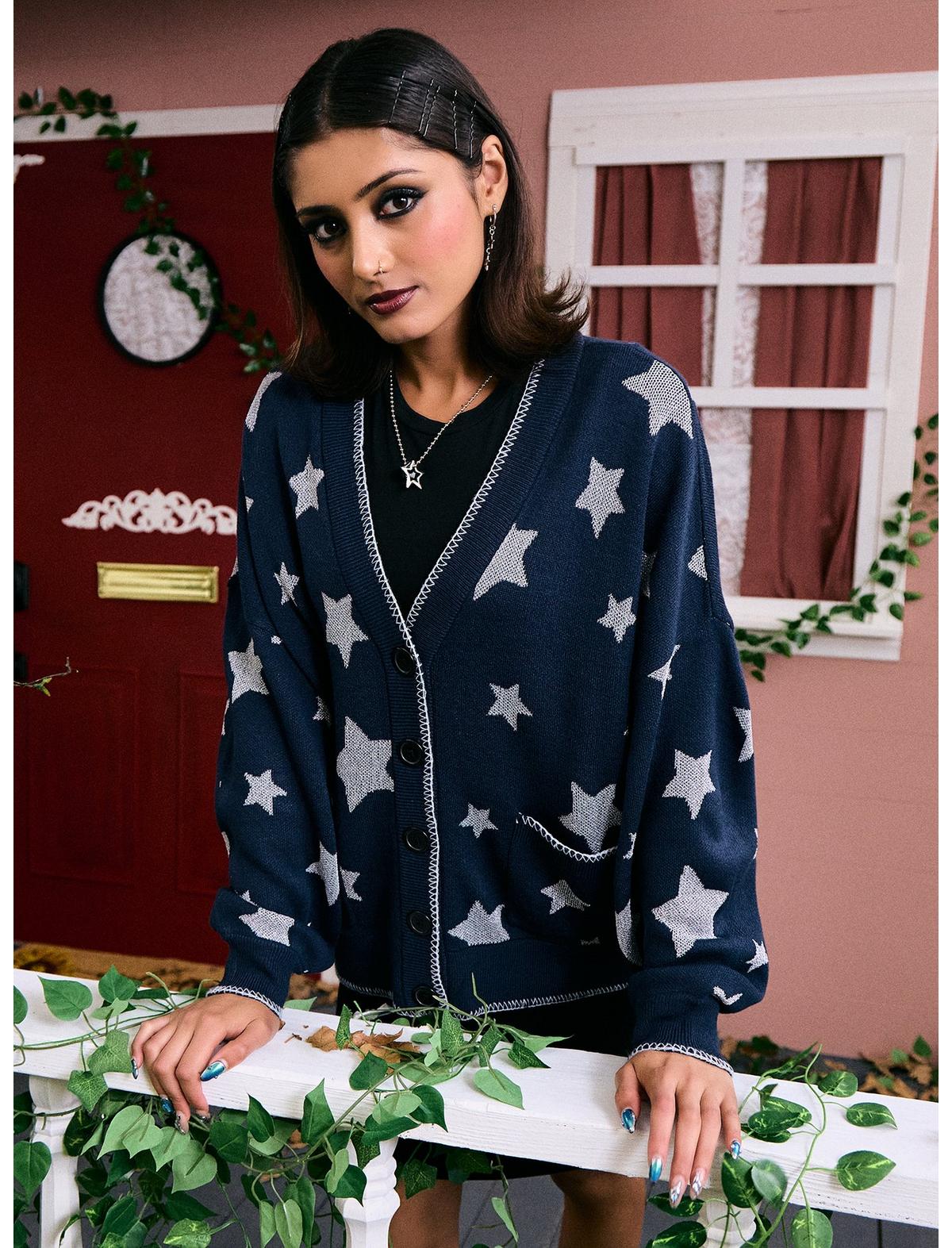 Coraline Silver Star Girls Cardigan - US 1870