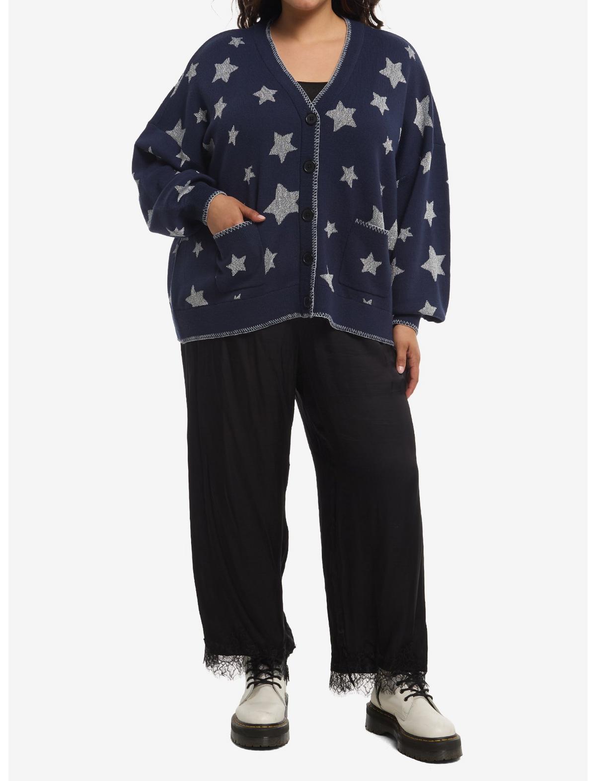 Coraline Silver Star Girls Cardigan Plus Size - US 0614