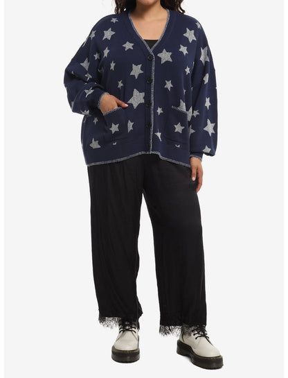 Coraline Silver Star Girls Cardigan Plus Size - US 0614