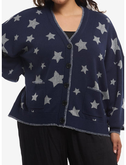 Coraline Silver Star Girls Cardigan Plus Size - US 0614