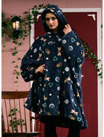 Coraline Icons Fuzzy Oversized Hoodie - US 4021