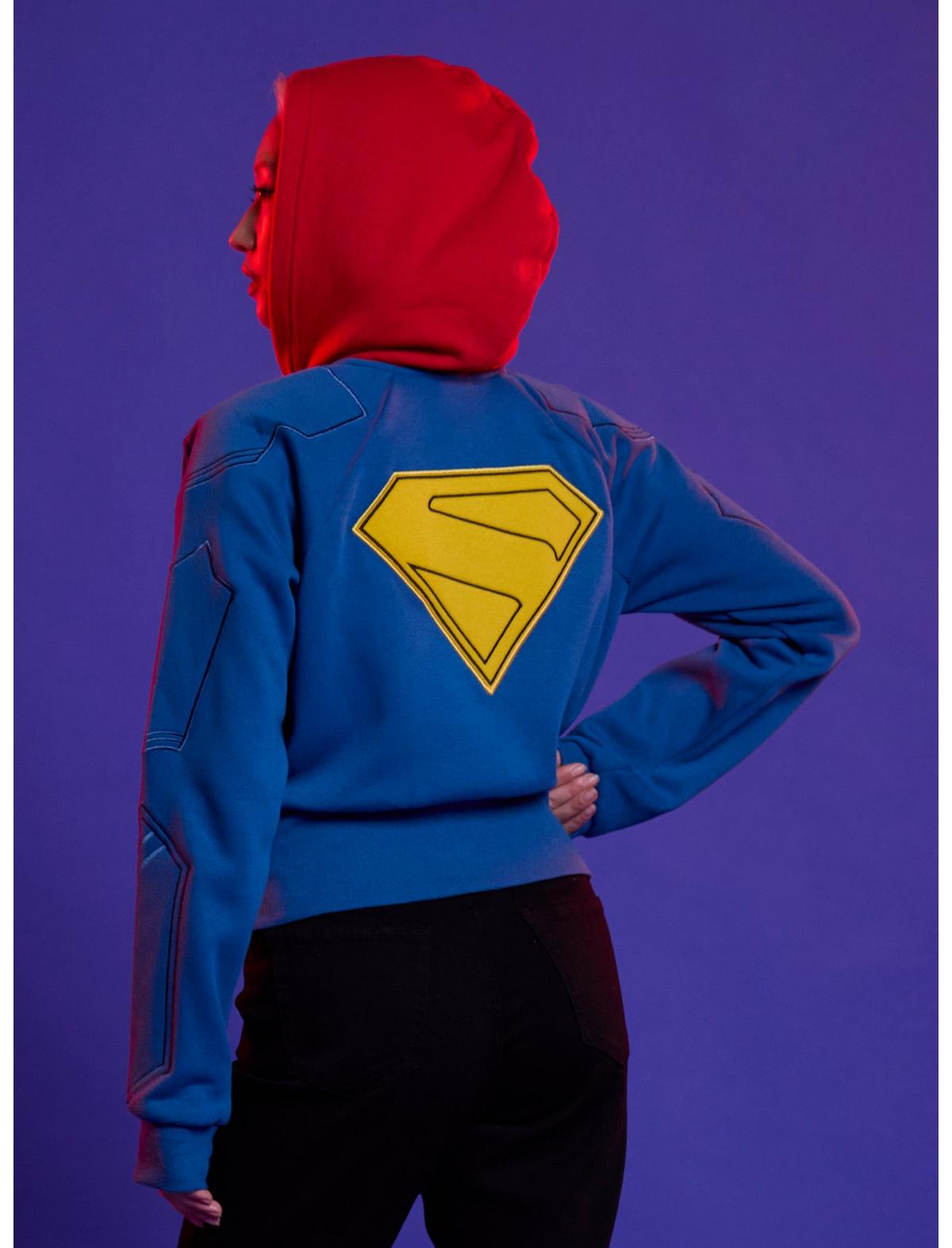 DC Comics Supergirl Shield Girls Crop Hoodie - US 9764