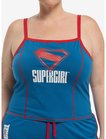 DC Comics Supergirl Logo Crop Girls Cami Plus Size - US 7084