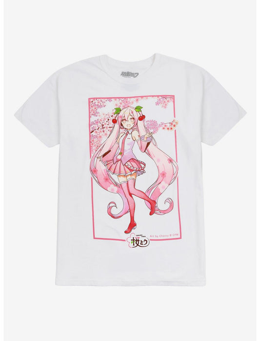 Hatsune Miku Cherry Blossom T-Shirt - US 3252