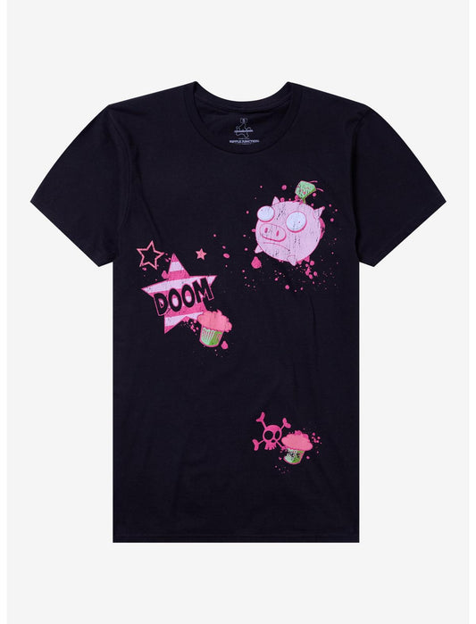 Invader Zim GIR Pig & Cupcake T-Shirt - US 9944