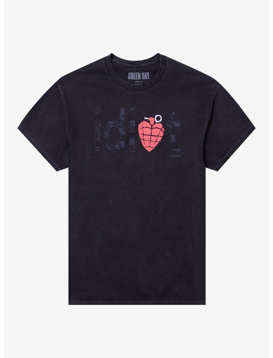 Green Day American Idiot Heart Grenade T-Shirt - US 2077