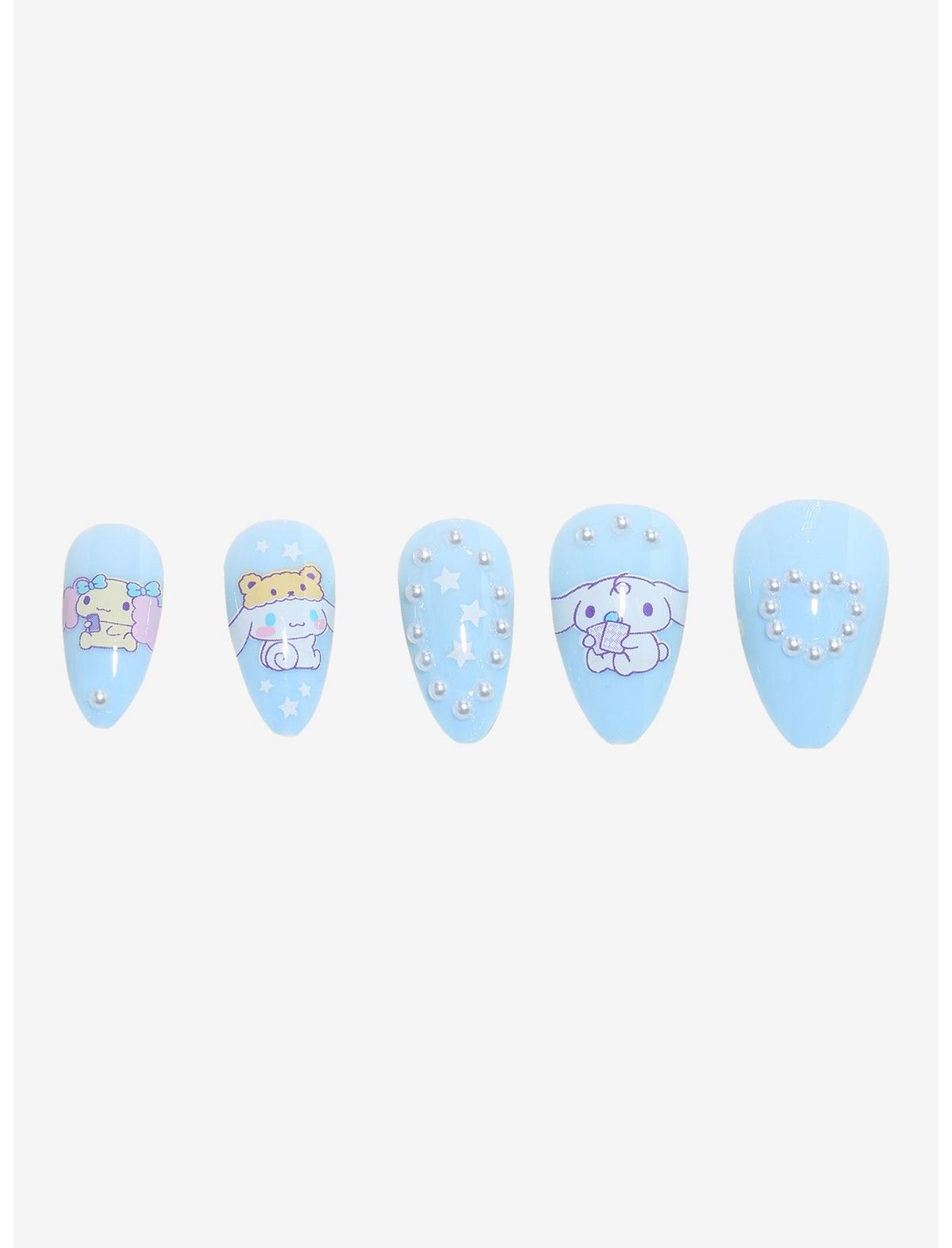 Cinnamoroll Sleepover Press-On Nail Set - US 6682