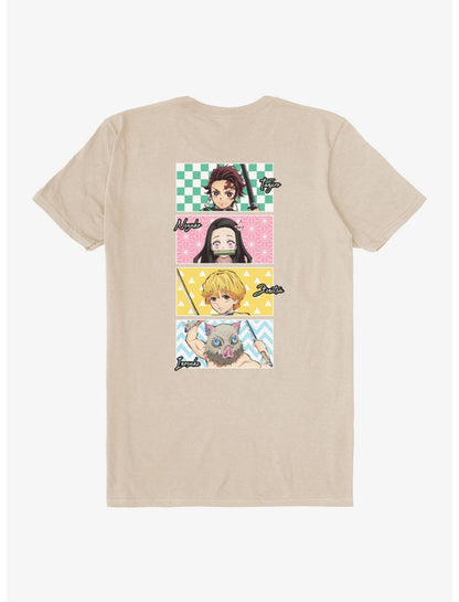 Demon Slayer: Kimetsu No Yaiba Character Panels T-Shirt - US 0596