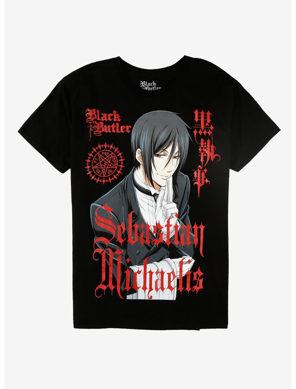 Black Butler Sebastian Jumbo Print T-Shirt - US 9255