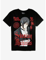 Black Butler Sebastian Jumbo Print T-Shirt - US 9255