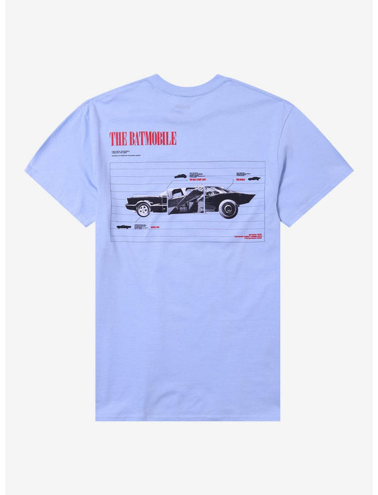 DC Comics Batman The Batmobile Chart T-Shirt - US 4963
