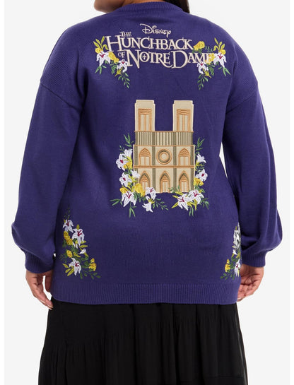 Disney The Hunchback Of Notre Dame Embroidered Girls Cardigan Plus Size - US 8817
