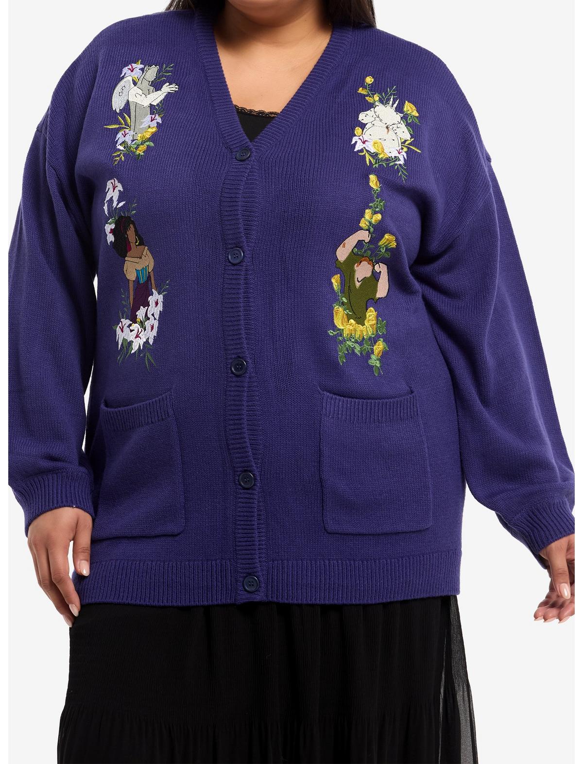 Disney The Hunchback Of Notre Dame Embroidered Girls Cardigan Plus Size - US 8817