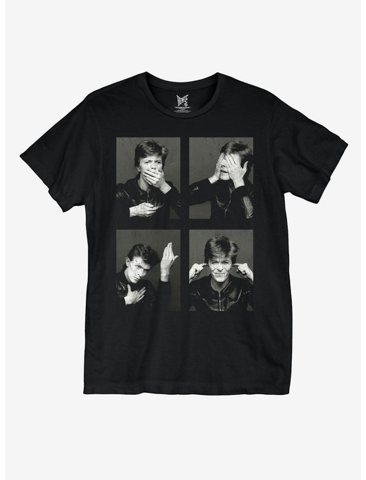 David Bowie Heroes Portrait Grid T-Shirt - US 5256