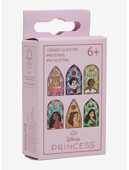 Loungefly Disney Princess Stained Glass Window Blind Box Enamel Pin Hot Topic Exclusive - US 5837