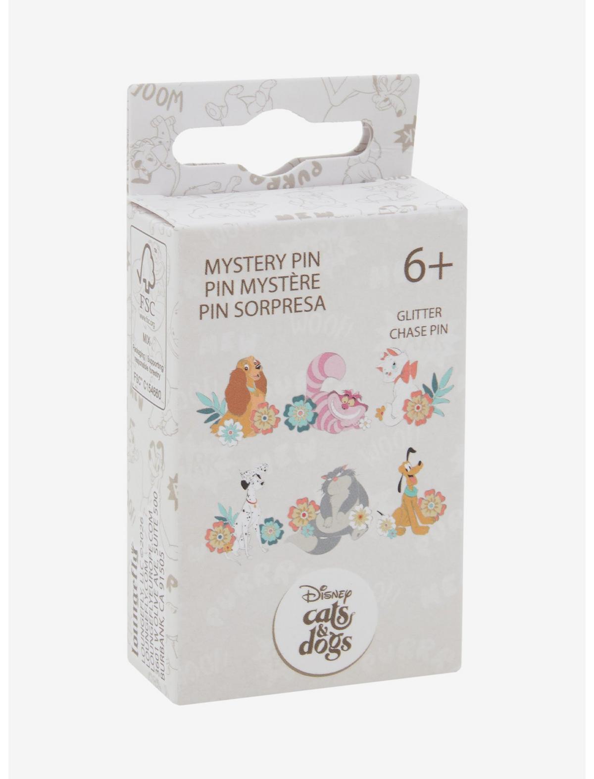 Loungefly Disney Cats & Digs Floral Blind Box Enamel Pin Hot Topic Exclusive - US 0103