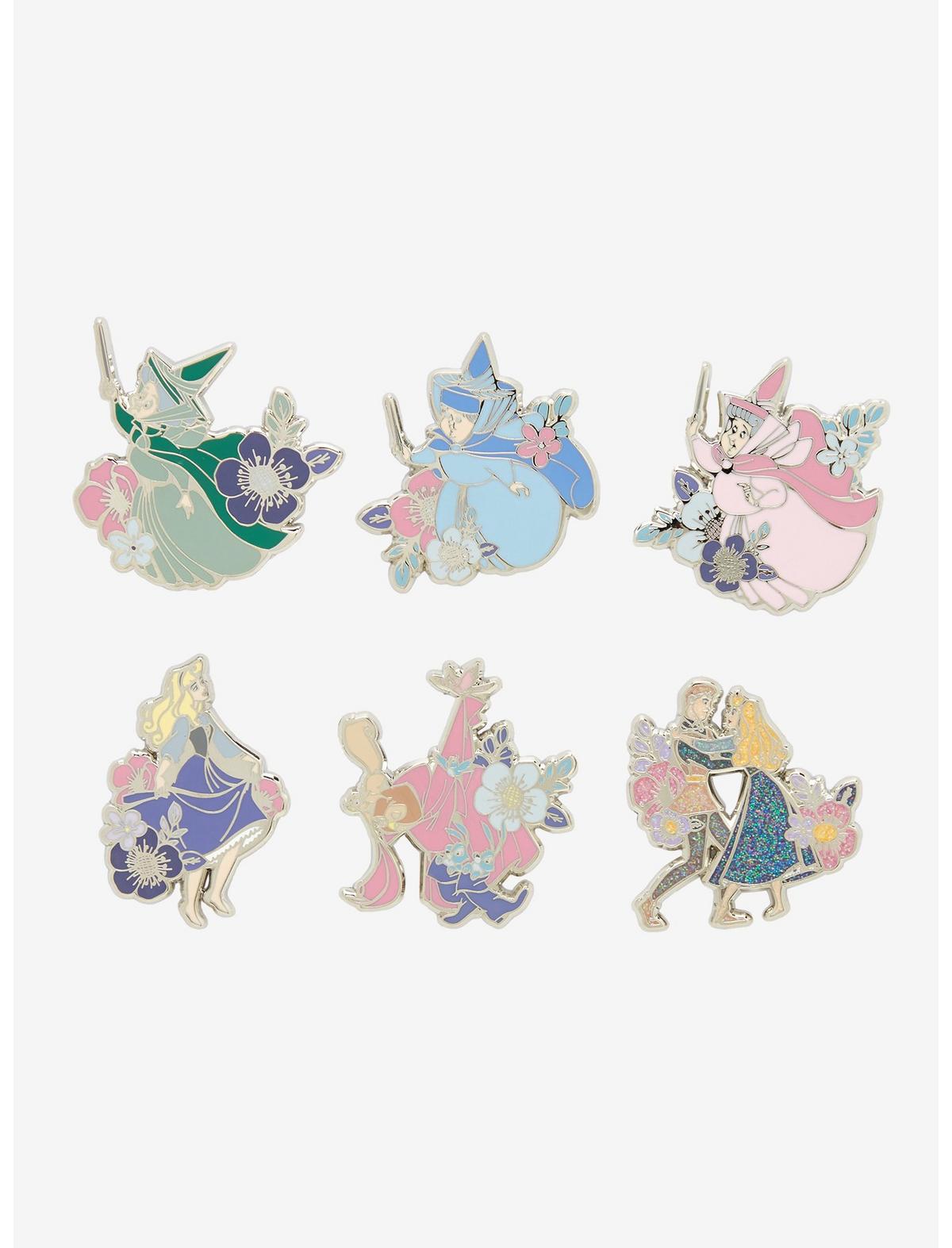 Loungefly Disney Sleeping Beauty Floral Blind Box Enamel Pin - US 8135
