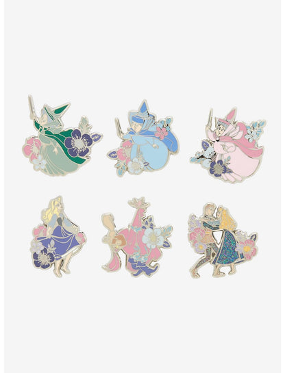 Loungefly Disney Sleeping Beauty Floral Blind Box Enamel Pin - US 8135