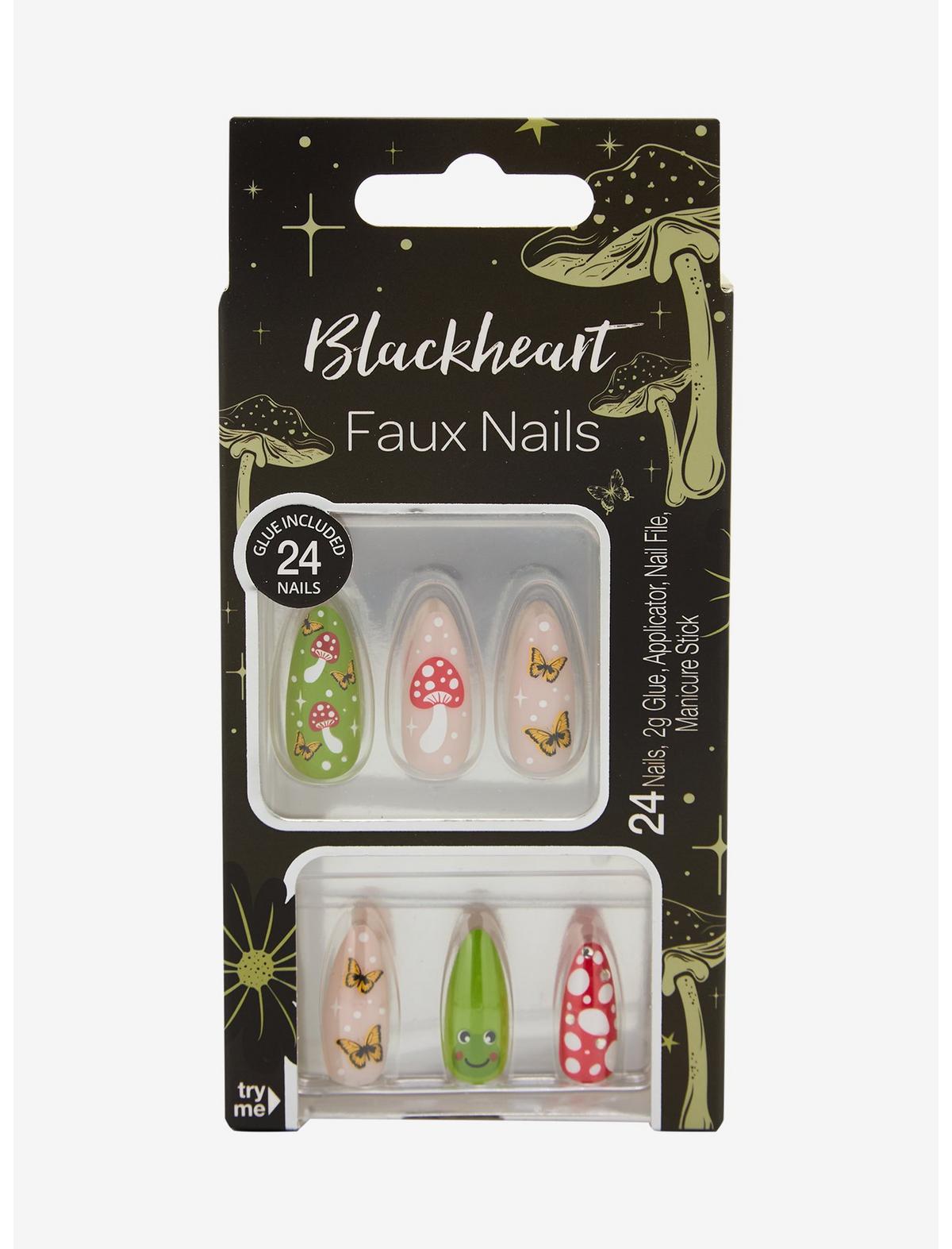 Blackheart Mushroom Frog Press-On Nail Set - US 7884