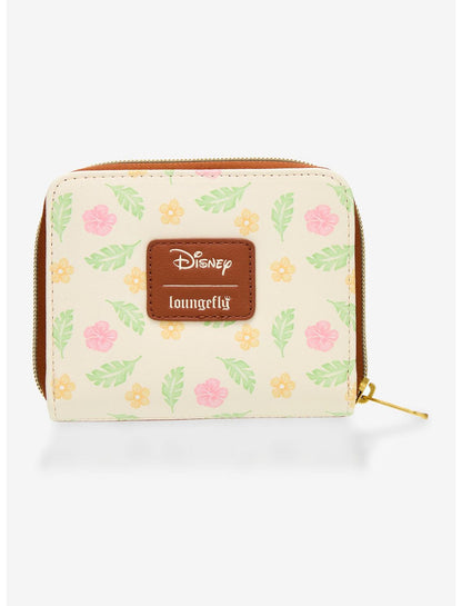 Loungefly Disney Stitch Tropical Quote Mini Zipper Wallet - US 3647