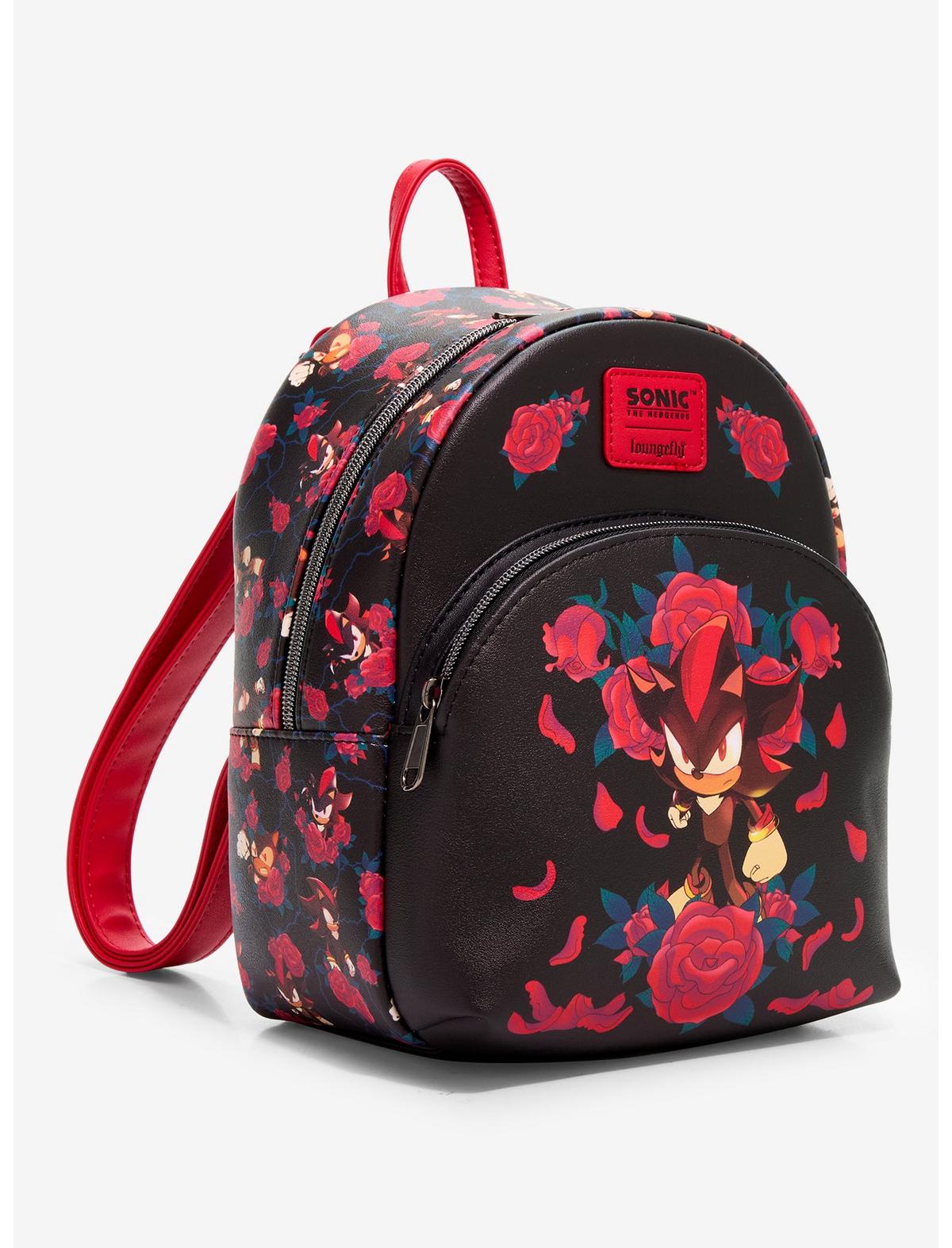 Loungefly Sonic The Hedgehog Shadow Roses Mini Backpack - US 1047